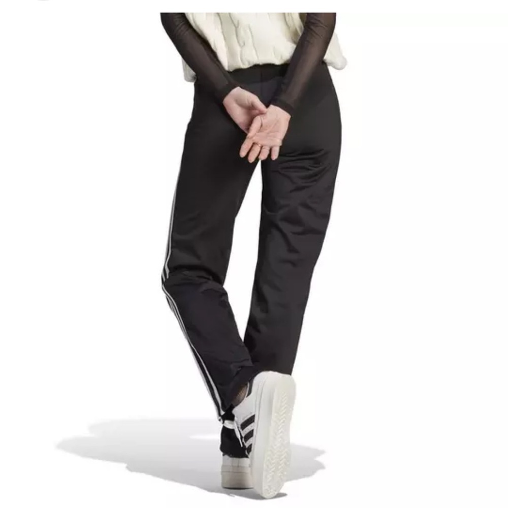 adidas Originals Black Track Pants with White Stripes